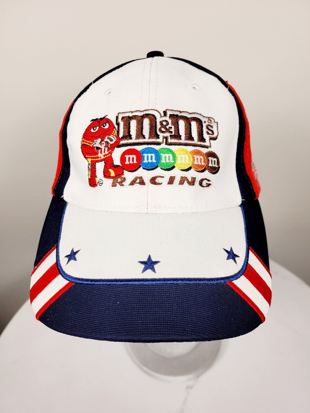 Brand New 2013 NASCAR Racing M&M Red & White Snapback Hat Cap